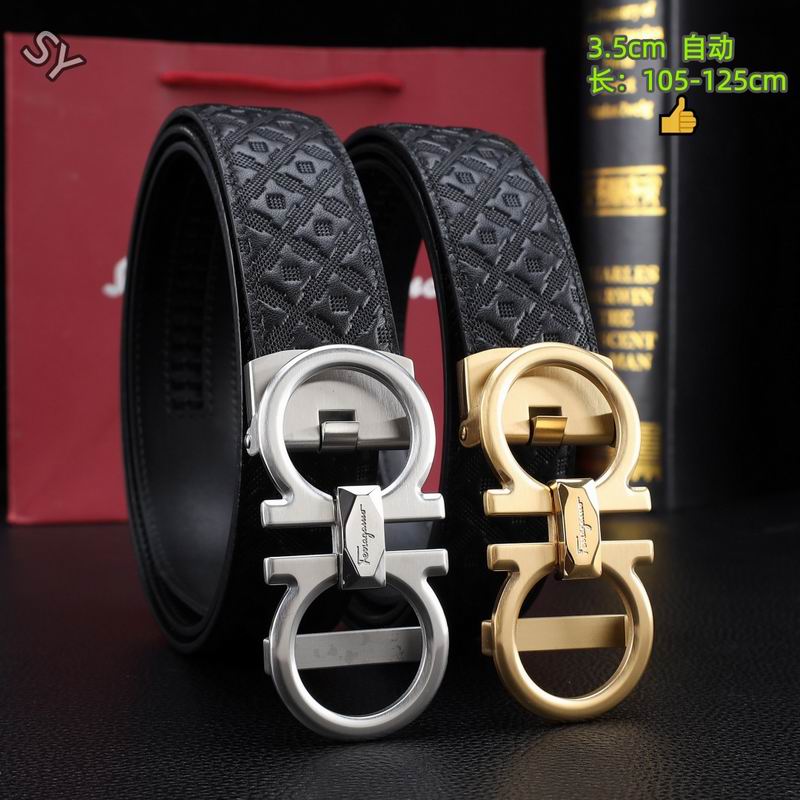 Ferragamo belt(自动带） 35mmX105-125cm 8L251